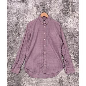 Gitman Bros Shirt Medium Mens Plaid Flannel Long Sleeve Casual Button